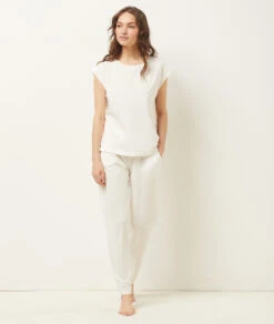 Top Mit Kurzen Ärmeln WEISS -Damen mode Geschaft 653138601 6