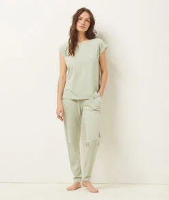 T-Shirt Mit Kurzen Ärmeln GRÜN -Damen mode Geschaft 653138646 6