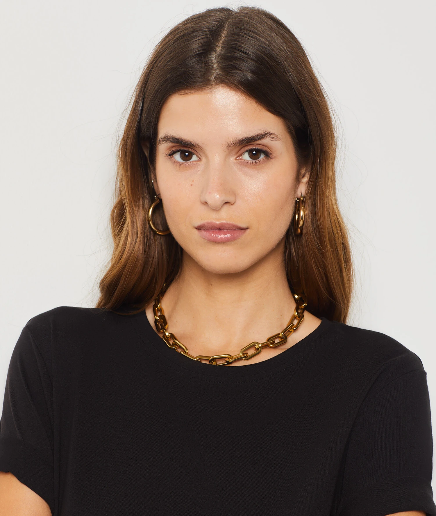 T-Shirt Mit Kurzen Ärmeln Und Rundem Ausschnitt SCHWARZ 6 T-Shirt Mit Kurzen Ärmeln Und Rundem Ausschnitt SCHWARZ – Bild 4