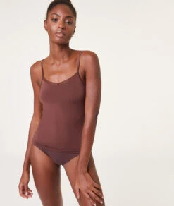 Top Mit Trägern, Thermostrick BRAUN 9 Top Mit Trägern, Thermostrick BRAUN -Damen mode Geschaft 653604485 6