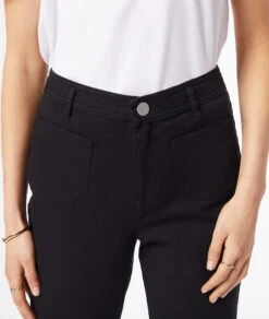 Jeans Mit Geradem Schnitt SCHWARZ -Damen mode Geschaft 653655205 b