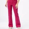 Hose Mit Weitem Schnitt Aus Baumwollmischgewebe GRANATROT -Damen mode Geschaft 653655275 x