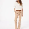 Hose Mit Weitem Schnitt Aus Baumwollmischgewebe BEIGE 1 Hose Mit Weitem Schnitt Aus Baumwollmischgewebe BEIGE -Damen mode Geschaft 653655283 x