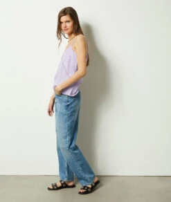 Caraco Mit Spitze Am Ausschnitt LILA -Damen mode Geschaft 653747407 6