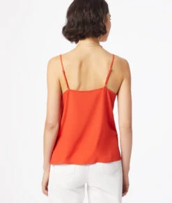 Caraco Mit Spitze Am Ausschnitt ORANGE -Damen mode Geschaft 653747463 a