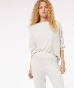 Sweatshirt Mit Langen Ärmeln GRAU