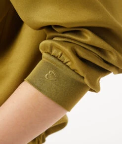 Top Mit Langen Ärmeln, In Der Taille Gerafft ANIS ABSINTH 10 Top Mit Langen Ärmeln, In Der Taille Gerafft ANIS ABSINTH -Damen mode Geschaft 653771541 b