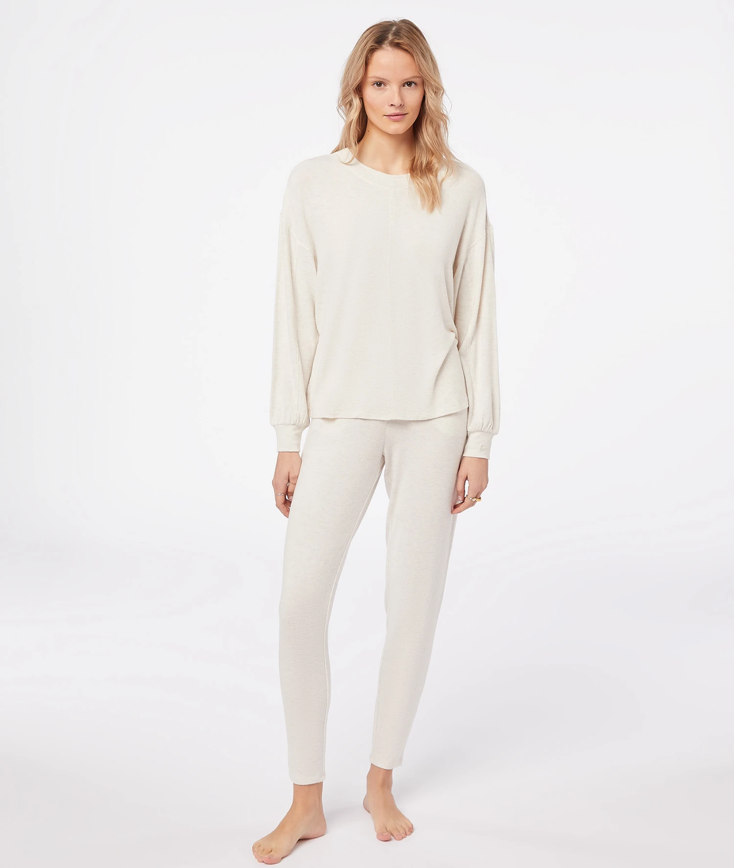 Top Mit Langen Ärmeln BEIGE 5 Top Mit Langen Ärmeln BEIGE – Bild 3