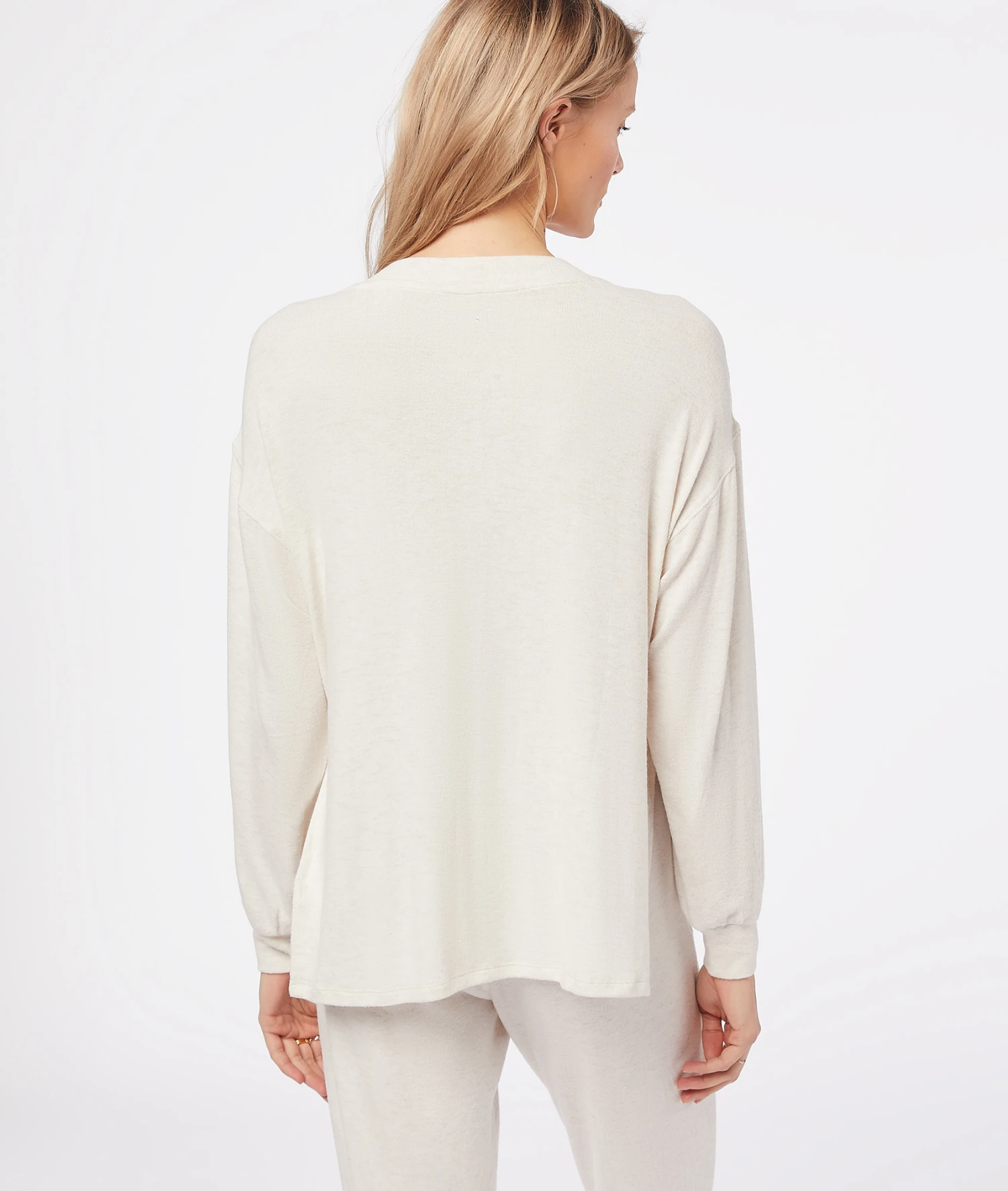 Top Mit Langen Ärmeln BEIGE 4 Top Mit Langen Ärmeln BEIGE – Bild 2