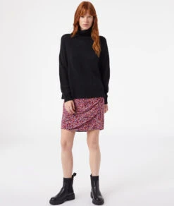 Wickelrock Mit Blumenmuster ROSA -Damen mode Geschaft 653801368 6