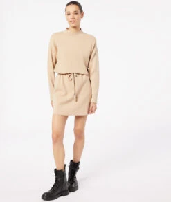 Pulloverkleid Aus Strick Mit Kordel In Der Taille DUNE -Damen mode Geschaft 653802888 6