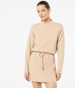 Pulloverkleid Aus Strick Mit Kordel In Der Taille DUNE -Damen mode Geschaft 653802888 c
