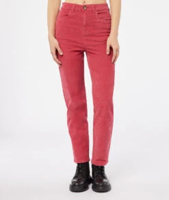 Gerade Geschnittene Hose GRANATROT