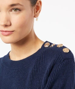 Agatha Pulloverkleid Mit Zopfmuster MARINEBLAU -Damen mode Geschaft 653808325 b