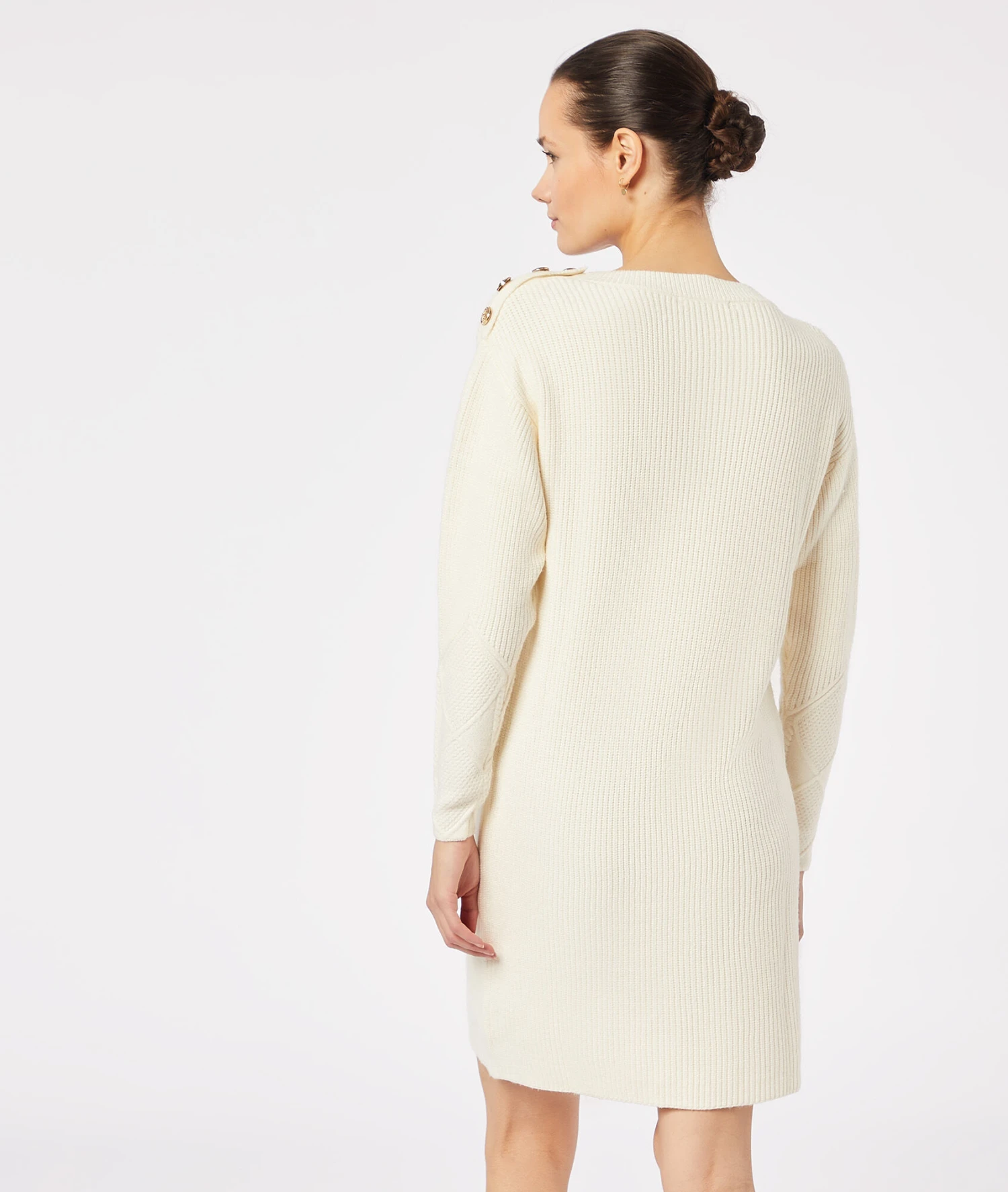 Agatha Kleid Aus Strick In Flechtoptik ECRU 4 Agatha Kleid Aus Strick In Flechtoptik ECRU – Bild 2