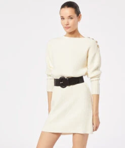 Agatha Kleid Aus Strick In Flechtoptik ECRU