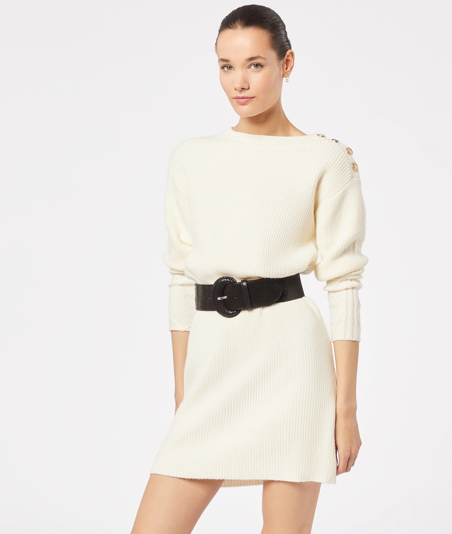 Agatha Kleid Aus Strick In Flechtoptik ECRU 3 Agatha Kleid Aus Strick In Flechtoptik ECRU