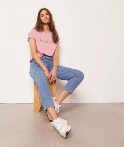 Top Mit Kurzen Ärmeln, Durchbrochen, „iconic“ ROSA 9 Top Mit Kurzen Ärmeln, Durchbrochen, „iconic“ ROSA -Damen mode Geschaft 653823370 6