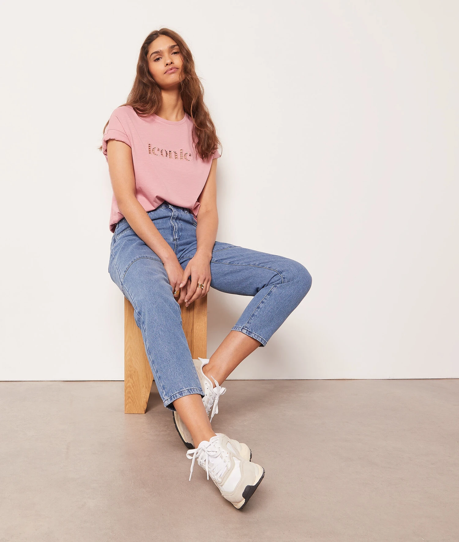 Top Mit Kurzen Ärmeln, Durchbrochen, „iconic“ ROSA 5 Top Mit Kurzen Ärmeln, Durchbrochen, „iconic“ ROSA – Bild 3