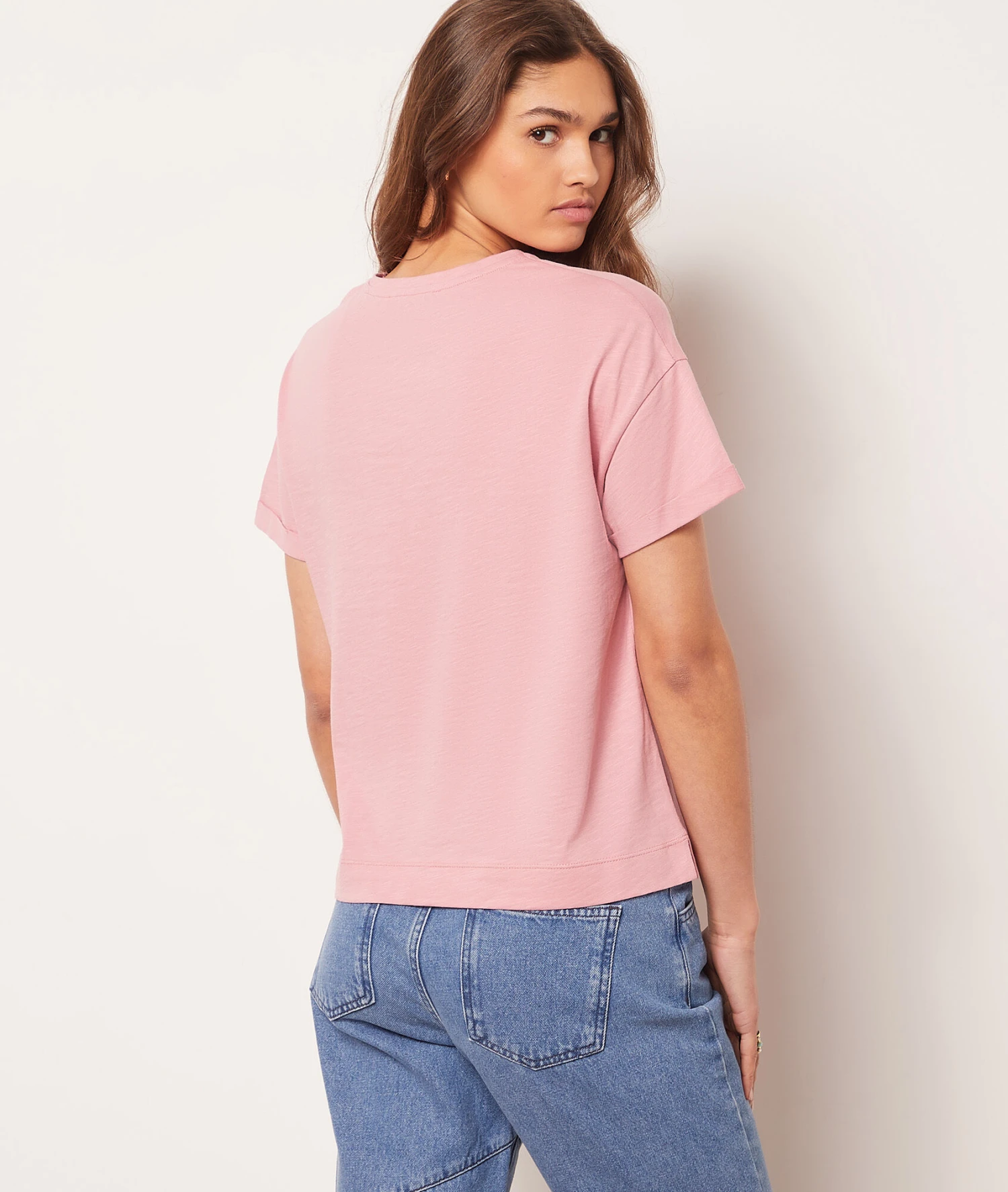 Top Mit Kurzen Ärmeln, Durchbrochen, „iconic“ ROSA 4 Top Mit Kurzen Ärmeln, Durchbrochen, „iconic“ ROSA – Bild 2