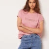 Top Mit Kurzen Ärmeln, Durchbrochen, „iconic“ ROSA 1 Top Mit Kurzen Ärmeln, Durchbrochen, „iconic“ ROSA -Damen mode Geschaft 653823370 x