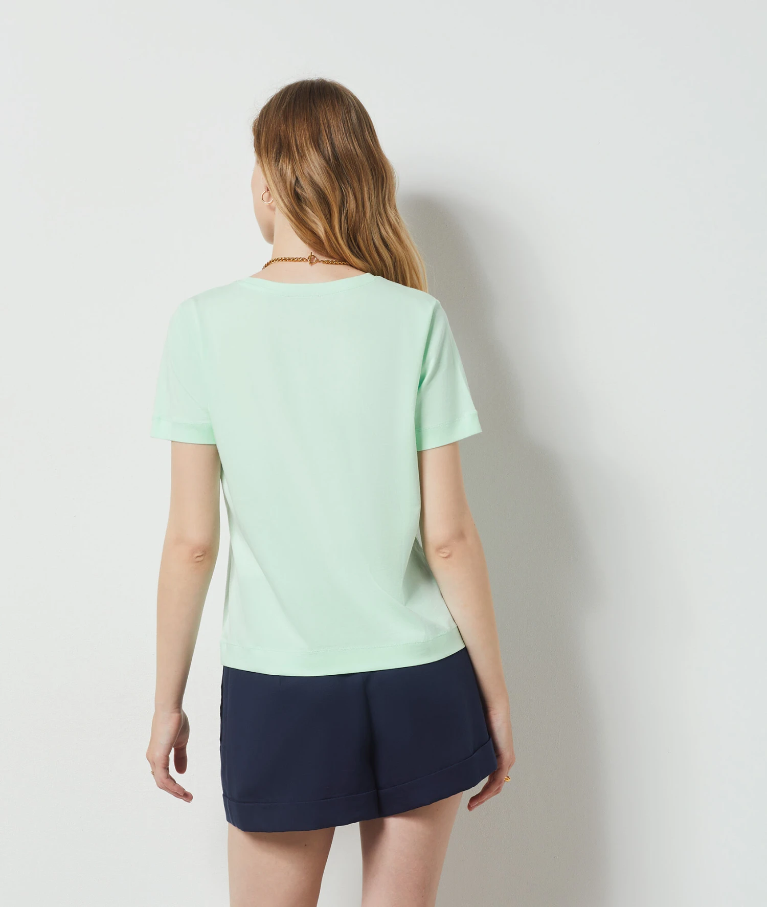 T-shirt Manches Courtes 100% Coton BLEU CIEL 4 T-shirt Manches Courtes 100% Coton BLEU CIEL – Bild 2