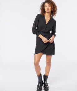 Wickelkleid SCHWARZ 9 Wickelkleid SCHWARZ -Damen mode Geschaft 653839505 6