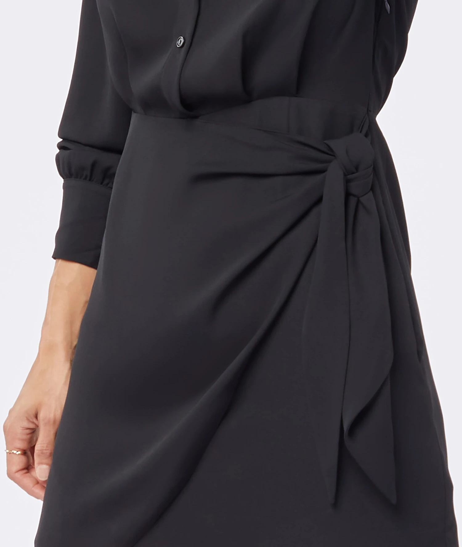 Wickelkleid SCHWARZ 6 Wickelkleid SCHWARZ – Bild 4