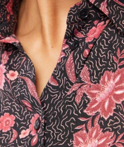 Wickelkleid Mit Print SCHWARZ -Damen mode Geschaft 653839616 b