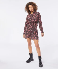 Wickelkleid Mit Print SCHWARZ -Damen mode Geschaft 653839616 c