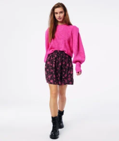 Ausgestellter Rock Mit Print SCHWARZ -Damen mode Geschaft 653839716 6