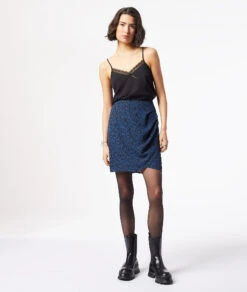 Wickelrock Mit Print MARINEBLAU -Damen mode Geschaft 653840637 6