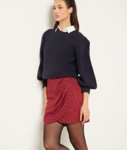 Wickelrock Mit Print ZIEGEL -Damen mode Geschaft 653840669 c