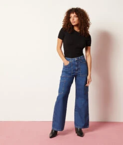 T-Shirt Mit Kurzen Ärmeln Aus Feinem Strick SCHWARZ 9 T-Shirt Mit Kurzen Ärmeln Aus Feinem Strick SCHWARZ -Damen mode Geschaft 653869805 6