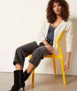 Caraco Mit Spitze Am Ausschnitt MARINEBLAU 9 Caraco Mit Spitze Am Ausschnitt MARINEBLAU -Damen mode Geschaft 653876625 6