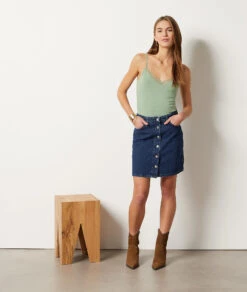 Caraco Mit Spitze Am Ausschnitt GRÜN 9 Caraco Mit Spitze Am Ausschnitt GRÜN -Damen mode Geschaft 653876646 6