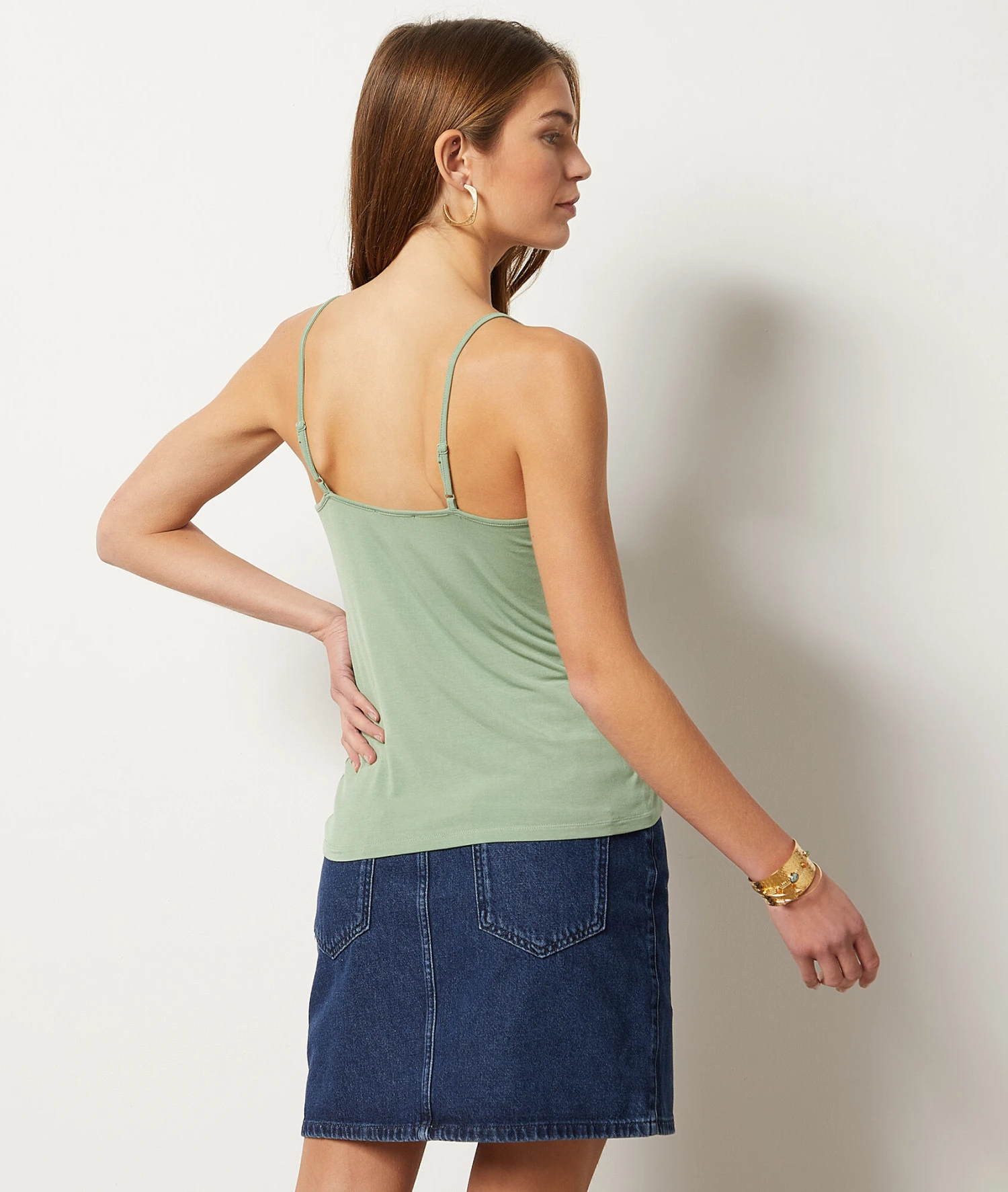 Caraco Mit Spitze Am Ausschnitt GRÜN 4 Caraco Mit Spitze Am Ausschnitt GRÜN – Bild 2