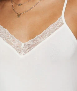 Caraco Mit Spitze Am Ausschnitt ECRU 10 Caraco Mit Spitze Am Ausschnitt ECRU -Damen mode Geschaft 653876680 b