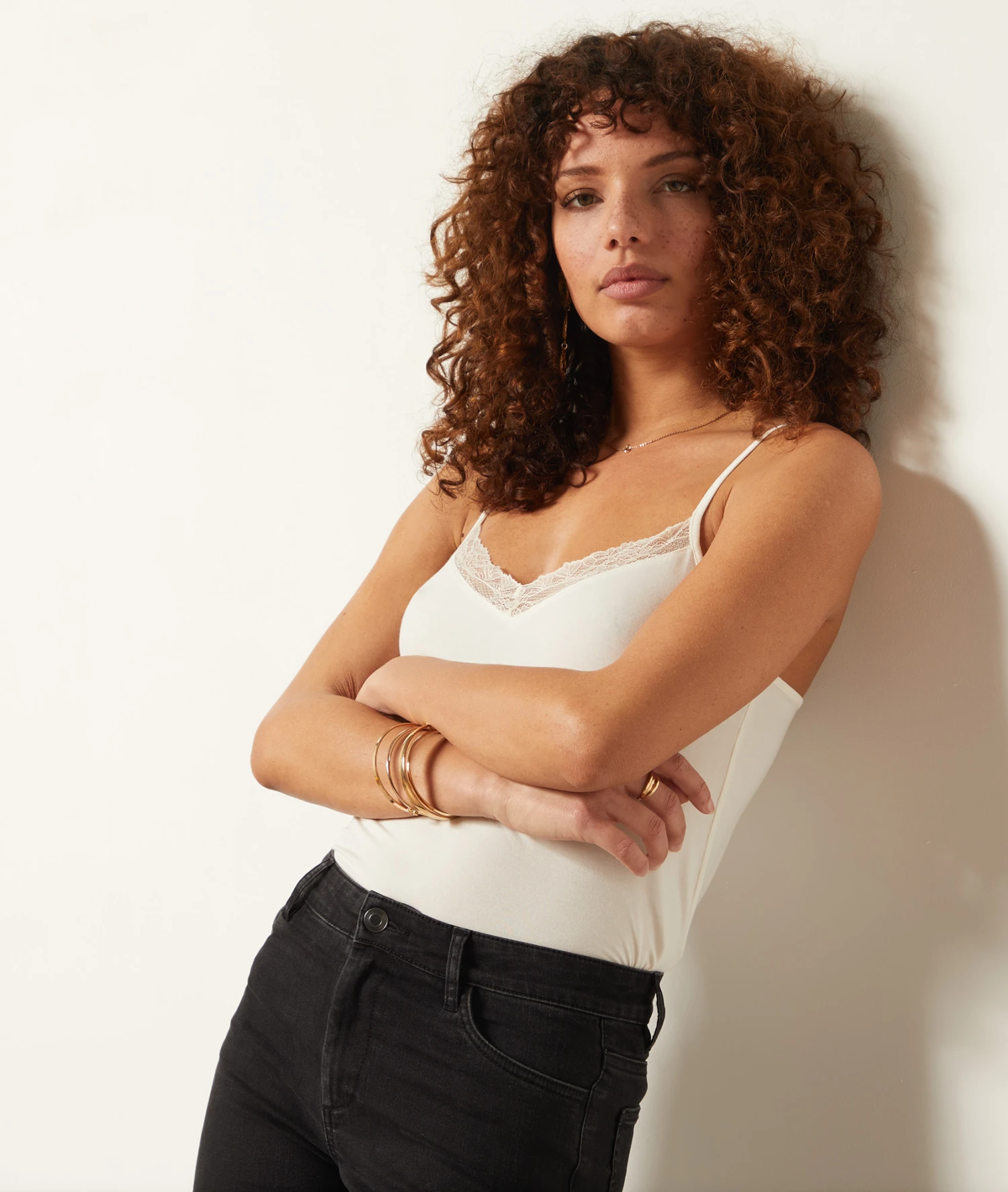 Caraco Mit Spitze Am Ausschnitt ECRU 7 Caraco Mit Spitze Am Ausschnitt ECRU – Bild 5