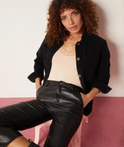 Caraco Mit Spitze Am Ausschnitt BLUSH 9 Caraco Mit Spitze Am Ausschnitt BLUSH -Damen mode Geschaft 653876694 c