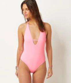 Badeanzug Mit Freiem Rücken BONBONROSA -Damen mode Geschaft 653889571 6