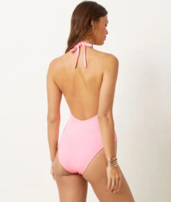 Badeanzug Mit Freiem Rücken BONBONROSA -Damen mode Geschaft 653889571 a