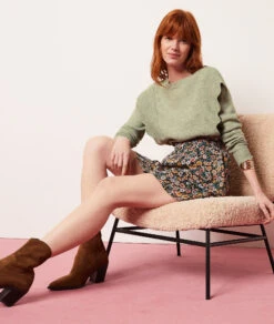 Kurzer Rock Mit Print MEHRFARBIG -Damen mode Geschaft 653891390 6