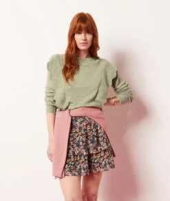 Kurzer Rock Mit Print MEHRFARBIG -Damen mode Geschaft 653891390 c