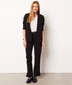 Gerade Geschnittene Hose SCHWARZ -Damen mode Geschaft 653895905 x