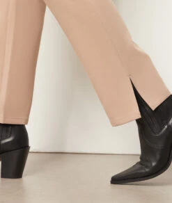 Gerade Geschnittene Hose BEIGE -Damen mode Geschaft 653895983 b