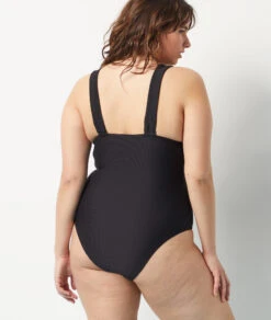 Badeanzug Mit Tiefem Dekolleté SCHWARZ 11 Badeanzug Mit Tiefem Dekolleté SCHWARZ -Damen mode Geschaft 653904705 c