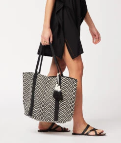 Strandtasche SCHWARZ 11 Strandtasche SCHWARZ -Damen mode Geschaft 653932905 c