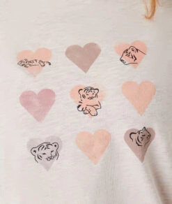 Langärmliges T-Shirt Mit Print BEIGE -Damen mode Geschaft 653934883 b