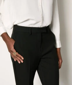 Hose Im Zigarettenschnitt SCHWARZ -Damen mode Geschaft 653950605 b